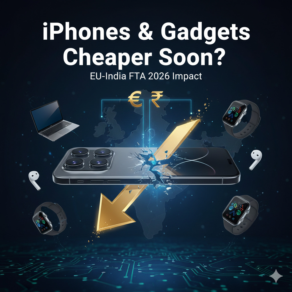 iPhones, Laptops & Gadgets Prices in India: Before vs After EU-India FTA 2026 – Will Premium Tech Finally Become Affordable?