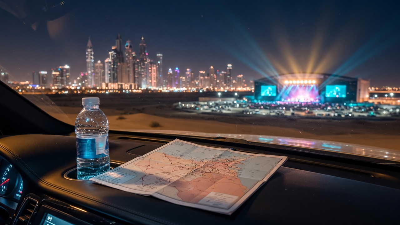 UAE mega-concert ticket tier heat and transport checklist