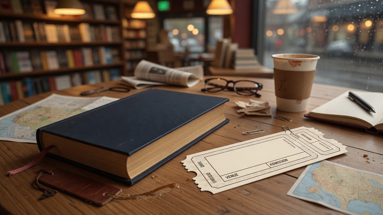 US author-tour ticket plus hardcover bundle checklist